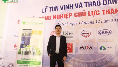 Lumi smart house received the award at the honoring enterprises ceremony of Hanoi city 2019